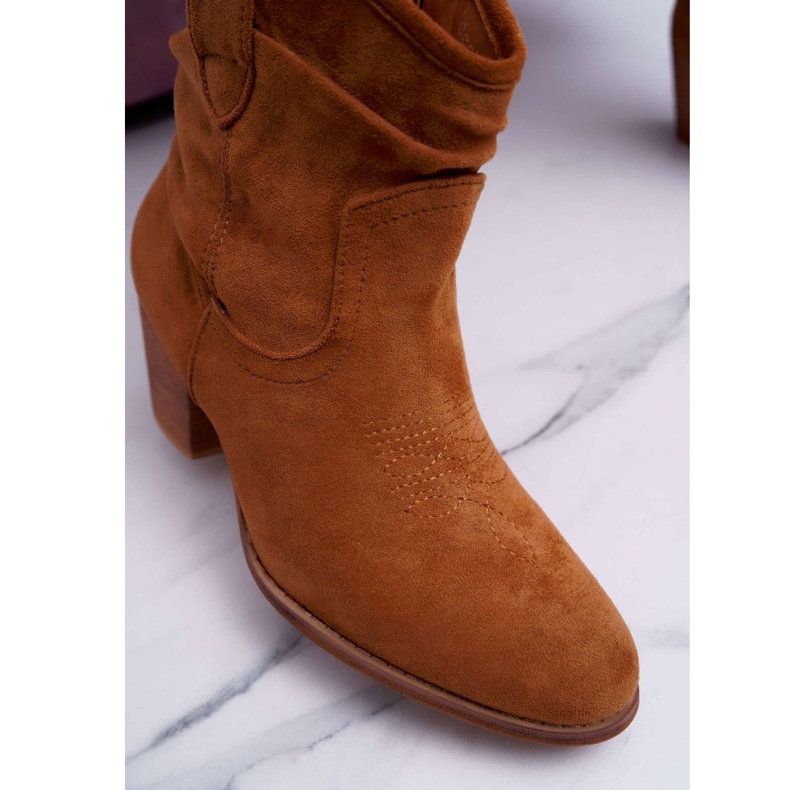 Stivali Da Donna Con Tacco Cowboy Camel Maverick marrone 3