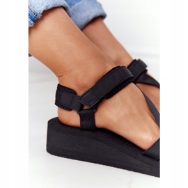 Sandali in schiuma femminile su Wedge Big Star FF274A349 NERO 6