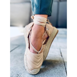 Espadrillas Freesia Beige con allacciatura alla caviglia 1
