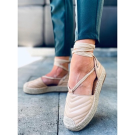 Espadrillas Freesia Beige con allacciatura alla caviglia 2