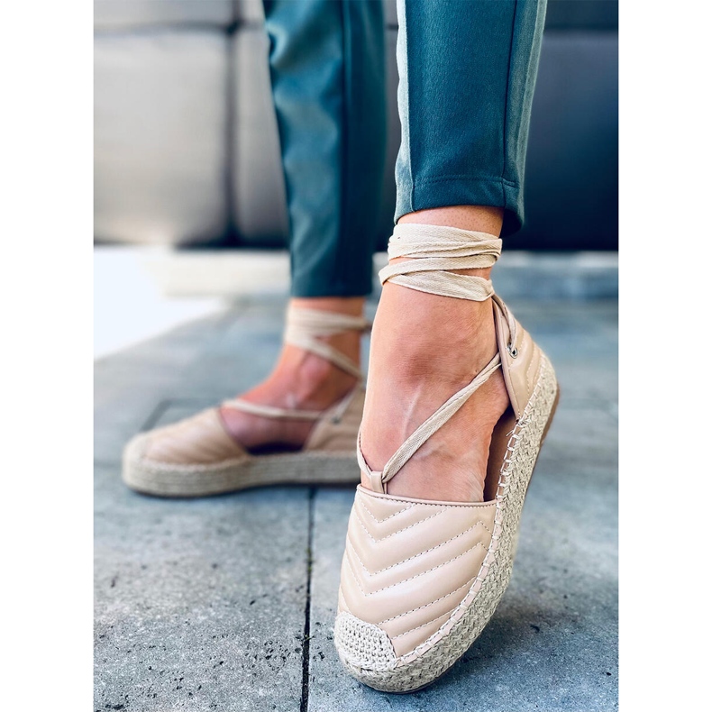 Espadrillas Freesia Beige con allacciatura alla caviglia 2