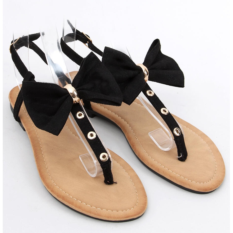 Infradito con fiocco Twist Black nero 1