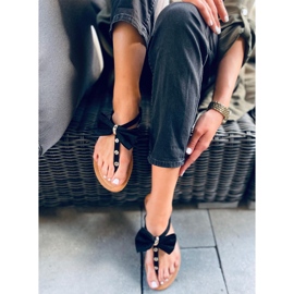 Infradito con fiocco Twist Black nero 2