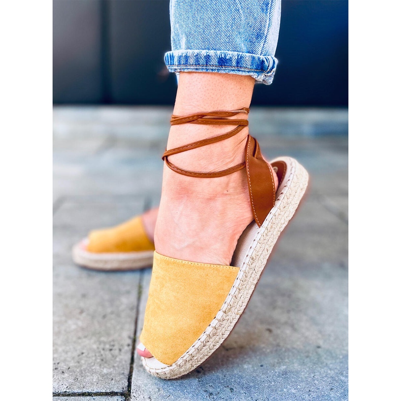 Espadrillas da donna Andrina Yellow marrone giallo 2