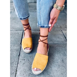 Espadrillas da donna Andrina Yellow marrone giallo 1