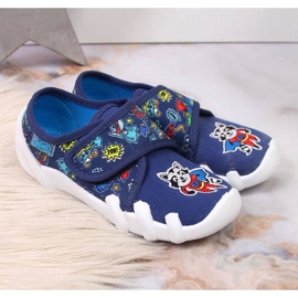 Ciabattine in velcro Jr. Befado per la scuola materna blu navy 2