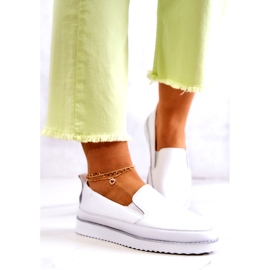 Sneakers da Donna in Pelle Slip-On S.Barski Bianche bianco 3