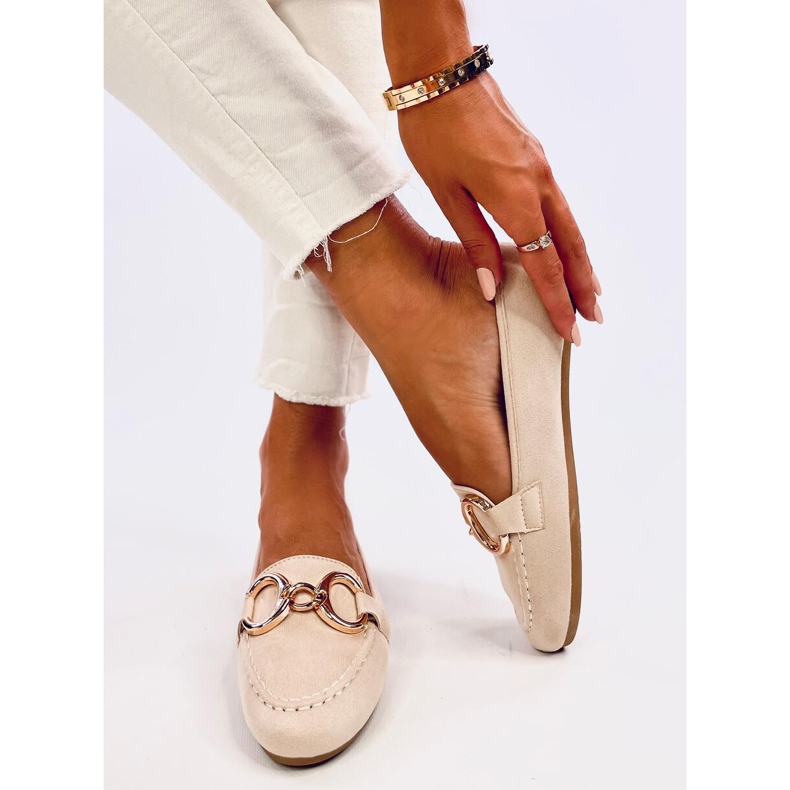 Mocassini da donna Porter Beige 2