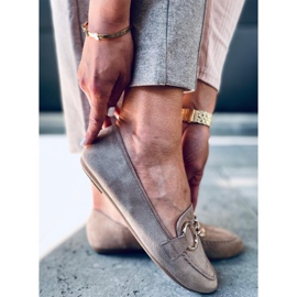 Mocassini da donna Porter Khaki beige 2