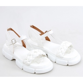 Sandali con suola alta Shanti White bianco 1
