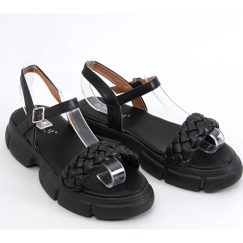 Sandali su suola alta Shanti Black nero 1