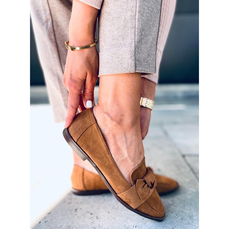 Mocassini da donna Rarity Camel marrone 2