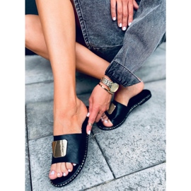 Pantofole da donna nere Utah nero 1