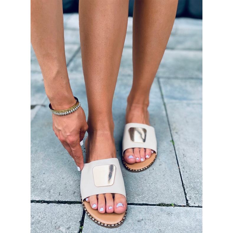 Ciabatte da donna Utah Beige 2