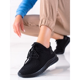 Sweet Shoes Scarpe sportive in tessuto nero 1