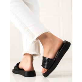 Small Swan Pantofole nere nero 1