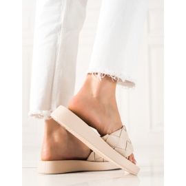 Small Swan Pantofole Beige 1