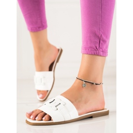 SHELOVET Pantofole classiche bianca 1