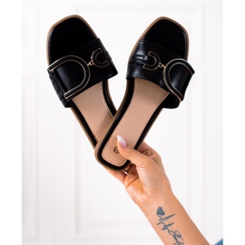 SHELOVET Classiche pantofole nere nero 1