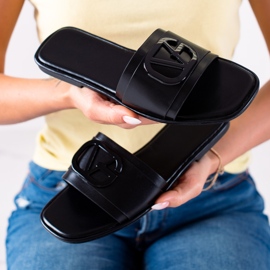 SHELOVET Pantofole nere nero 1