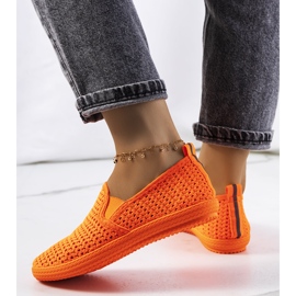 Sneakers traforate arancioni di Mallory arancia 1