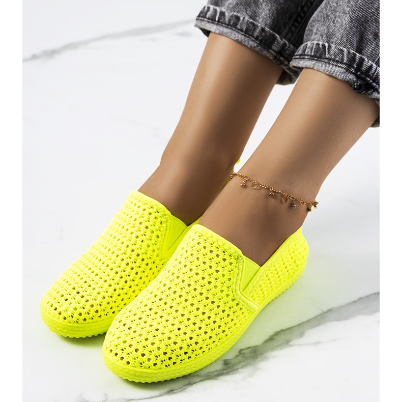 Sneakers traforate verde Mallory multicolore 1