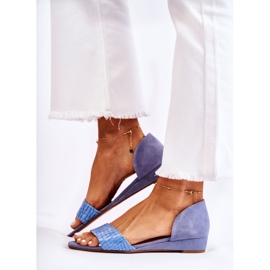 Sandali in pelle Maciejka 1971-61 Blu 2