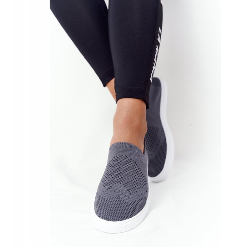 Sneakers Donna Slip-on Big Star FF274A607 Grigie grigio 5