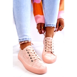 Sneakers traforate Big Star JJ274059 Rosa chiaro 1