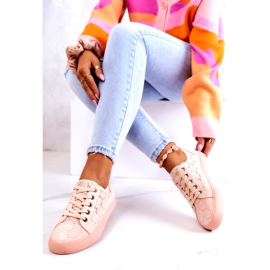 Sneakers traforate Big Star JJ274059 Rosa chiaro 5