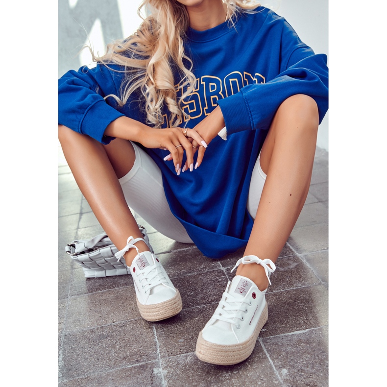 Big Star Scarpe Sportive Espadrillas Cross Jeans JJ2R4005C Bianco 1