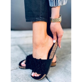 Ciabatte in sughero Berry Black nero 2