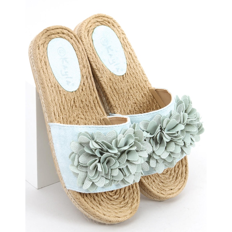 Ciabatte a fiori fiesta Primrose Green verde 2