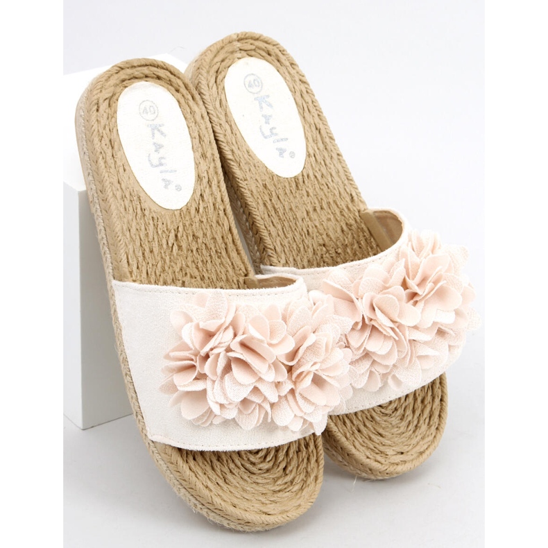 Ciabatte floreali fiesta Primrose Beige 2