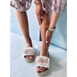 Ciabatte floreali fiesta Primrose Beige 1