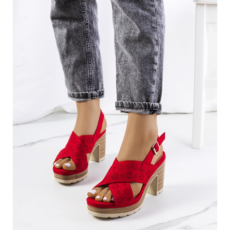 Sandali a tacco alto Red Cutts rosso 1