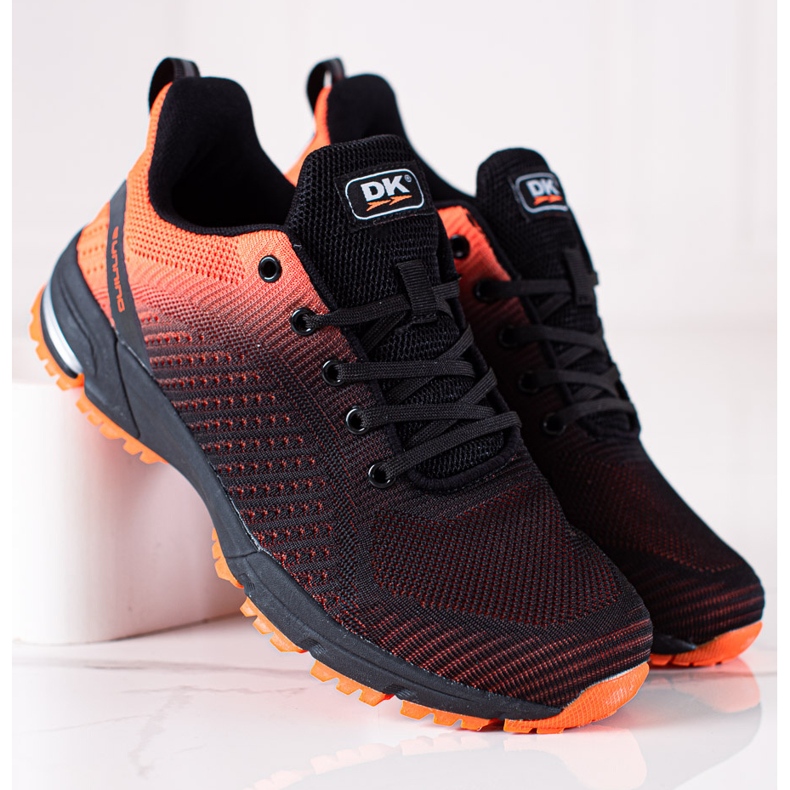 DK Scarpe sportive nero arancia 1
