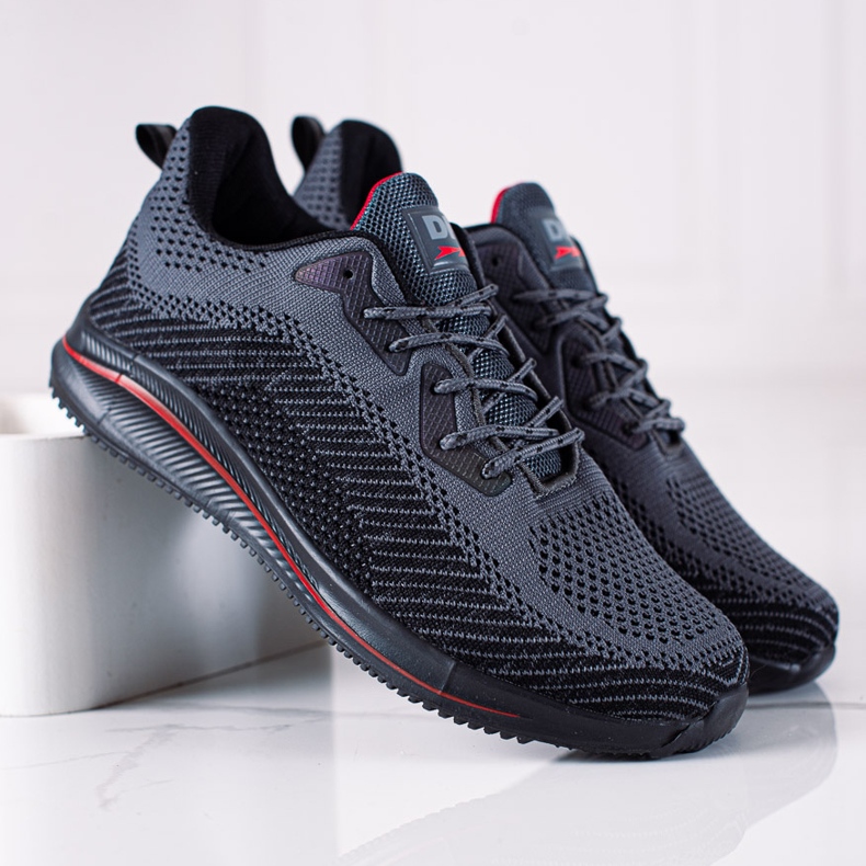 DK Scarpe sportive da uomo nero grigio 2