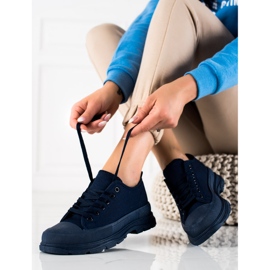 SHELOVET Scarpe Da Ginnastica Sulla Piattaforma blu navy 1
