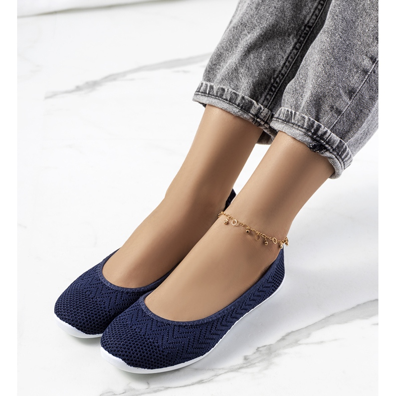 Ballerine Kaari blu navy 1