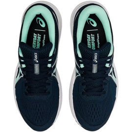 Asics Gel Contend 7 W 1012A911 407 scarpe da corsa blu navy verde 1