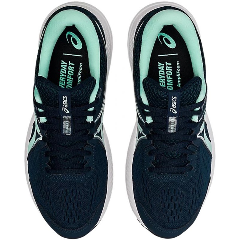 Asics Gel Contend 7 W 1012A911 407 scarpe da corsa blu navy verde 1