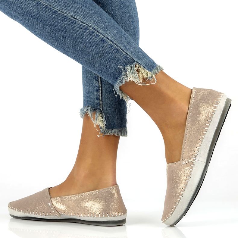 Scarpe in pelle Filippo DP031/22 Go d'oro grigio 6