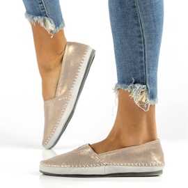 Scarpe in pelle Filippo DP031/22 Go d'oro grigio 7