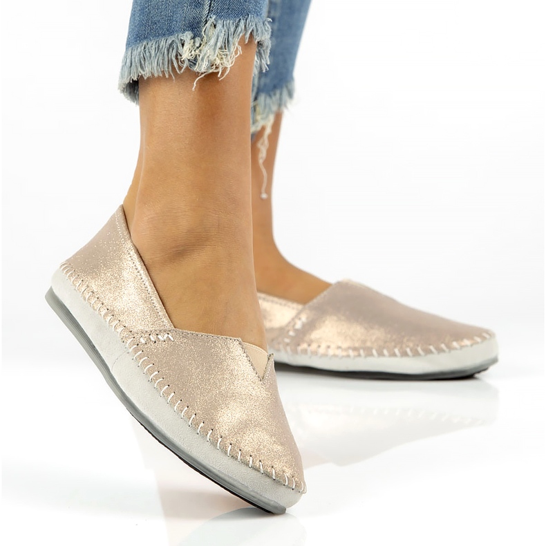 Scarpe in pelle Filippo DP031/22 Go d'oro grigio 4