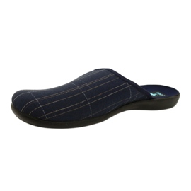 Pantofole da uomo Pantofole Adanex 25957 LEL1 Blu navy 2