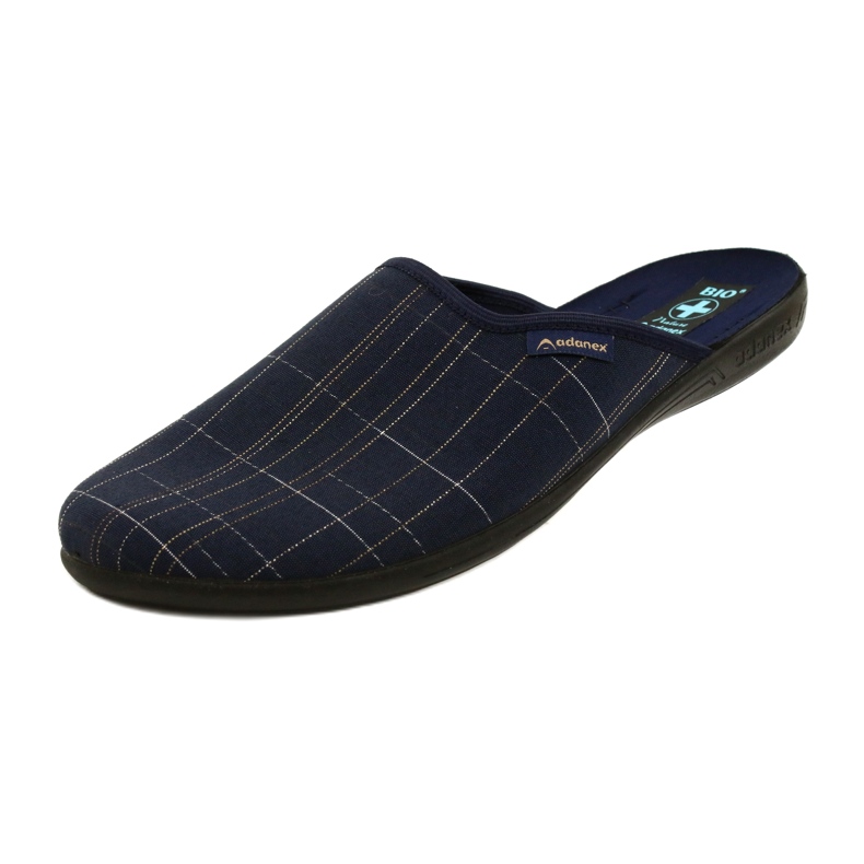 Pantofole da uomo Pantofole Adanex 25957 LEL1 Blu navy 5