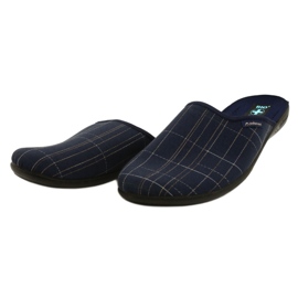 Pantofole da uomo Pantofole Adanex 25957 LEL1 Blu navy 3