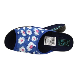 Adanex Ciabatte da donna con fiori Gadane SAK1 27153 bianca blu rosa 6