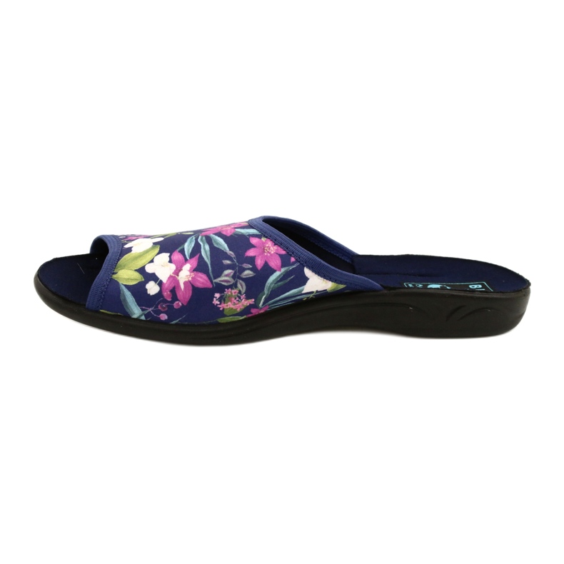 Ciabatte da donna con fiori Adanex Sara SAK1 27272 blu navy blu rosa verde 2